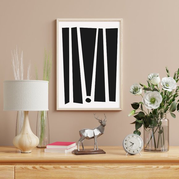 Modern Minimalist Abstract Geometric Wall Art Print Home Decor [No Frame] - Picture 3 of 7